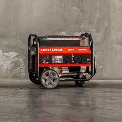 
CRAFTSMAN 3650 Watt Portable Gasoline Generator with 8-in Wheels and Handle -