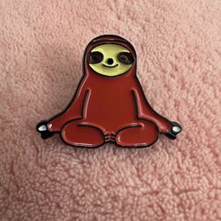 sloth enamel pin brooch NEW