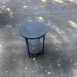 Black Double Tier End Table