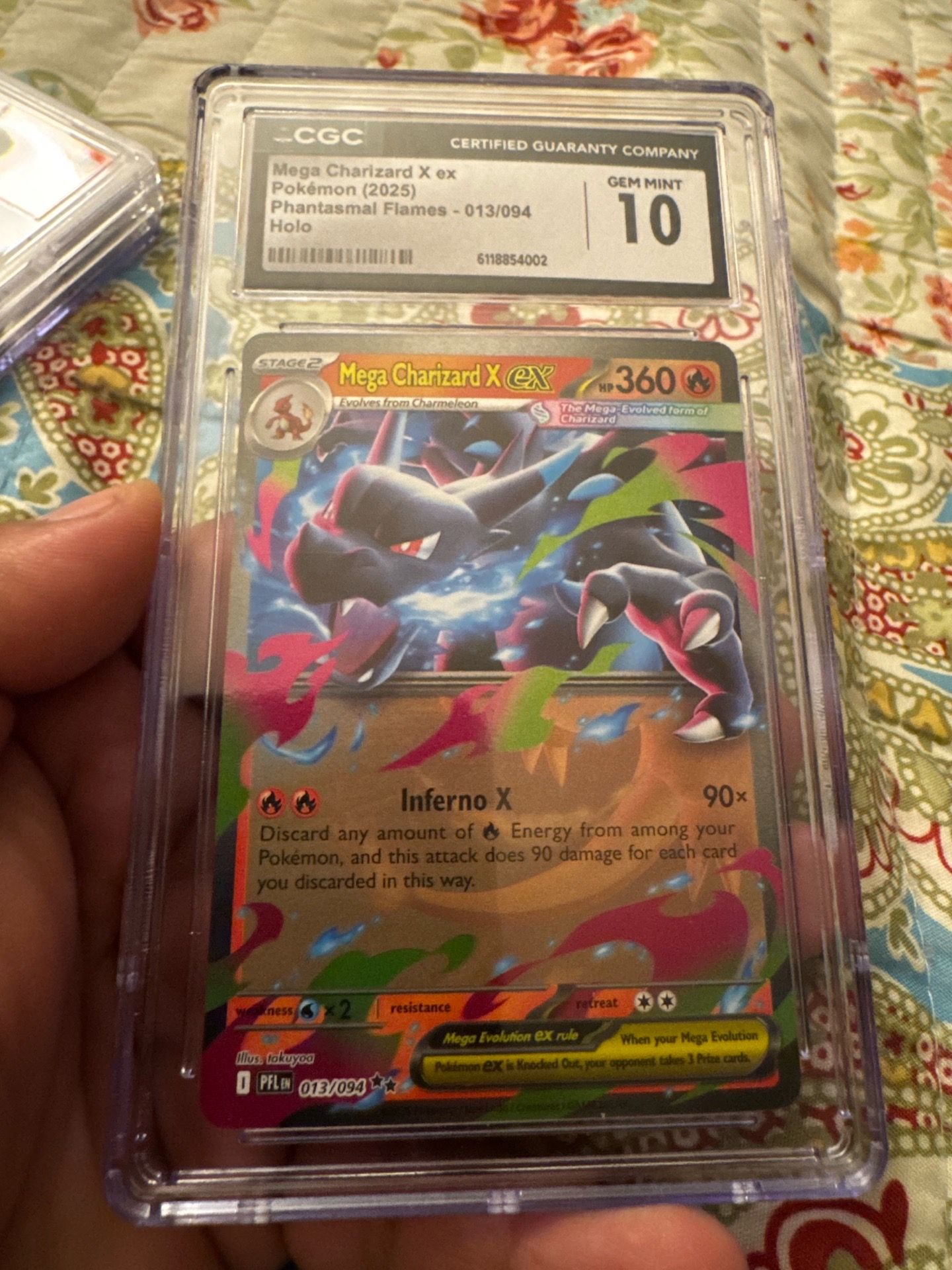 CGC 10 Mega Charizard X ex 🔥 Pokémon Slab