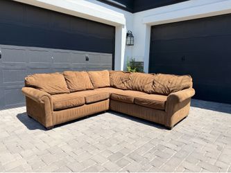 Brown sectional