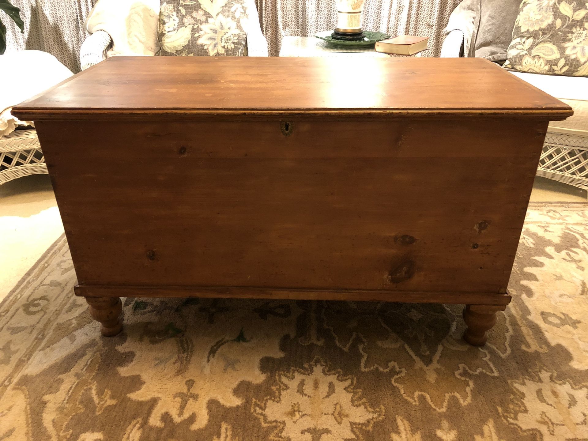 Antique pine chest