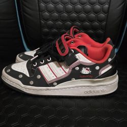 Adidas Originals Forum Low x Hello Kitty Sneakers Shoe's Woman Size US 7 GW7167.