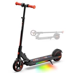 5TH WHEEL KS02 6.5” Electric Scooter for Kids Ages 6-14, 150W Motor Foldable Kids Electric Kick Scooter with Colorful LED Lights, 5 Miles Range & 9 mp