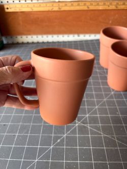 Terra cotta style coffee cups