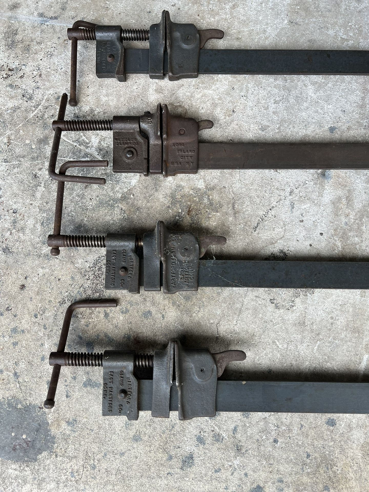 Wood Gluing, Heavy Duty, Steel Bar Clamps