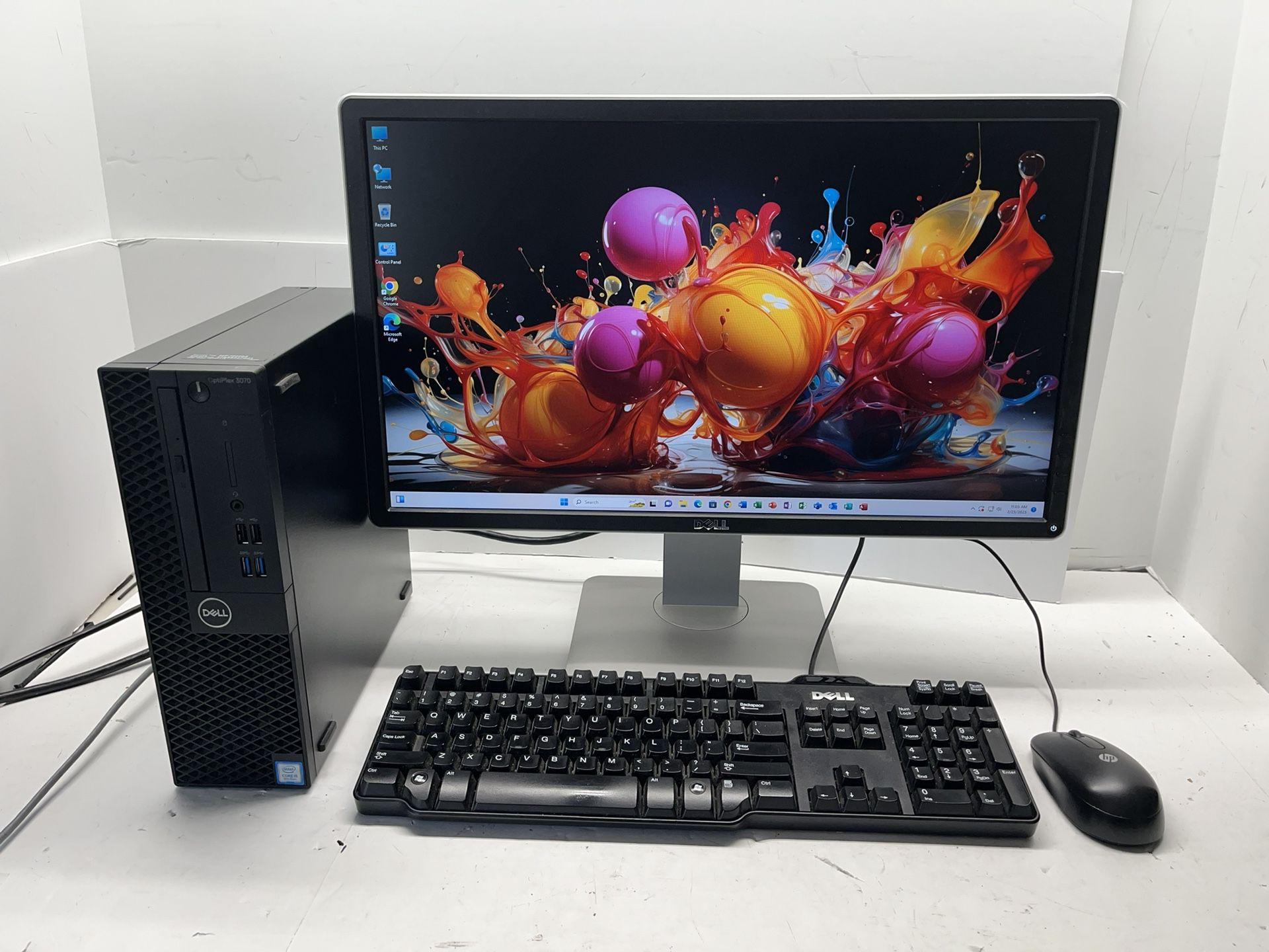 Dell Optiplex 3070, 9th Generation Intel Core I5, 3.00 GHz, 8 GB RAM, 250 GB SSD, Display Port, DVDRW, Windows 11 Pro, Office 2019