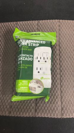 The Greenlite Tier 1 Advanced Power Strip is a 5-outlet, wall-mounted smart surge protector designed to reduce phantom energy waste by cutting power t