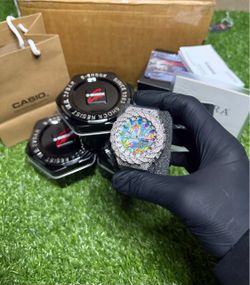 Casio G-Shock GA-2100 Custom Iced Out Watch