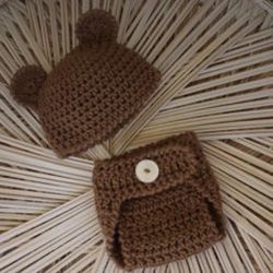 Bear Diaper Cover Outfit 