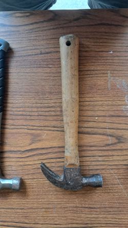 Wood handled hammer