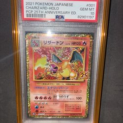 JAPANESE CHARIZARD 25TH ANNIVERSARY PSA 10