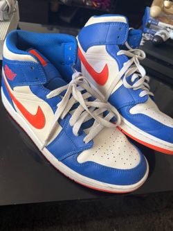 Air Jordan 1 High Blue Red White Sneakers