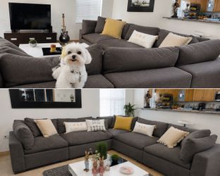 Oversized Cloud Feather Down Sectional Sofa