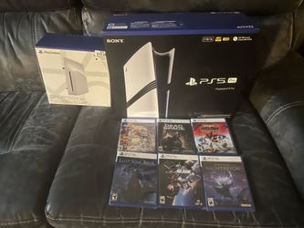 PlayStation 5 Pro Console 2TB With PlayStation 5 Disc Drive + 6 Games