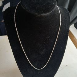 925 Silver Twisted Rock Necklace