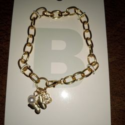 Gold plated fashion Gold Link Chain Bracelet Brand New