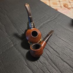 Two  Vintage Pipes One Money's 