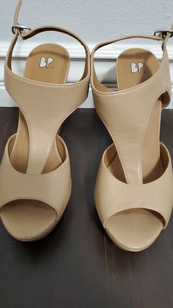 BP tan wedges Size 9