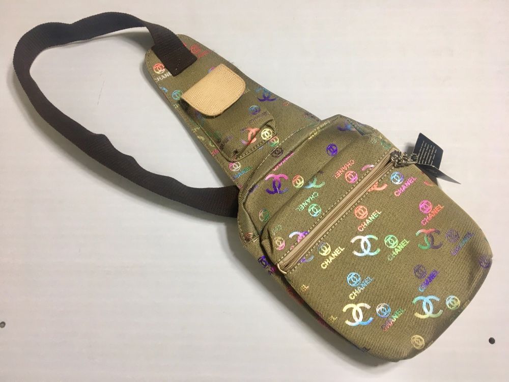 Chanel Shoulder Rainbow Logo Crossbody Bag New With Tag Multisex 