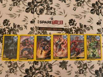 Spare time DC comics coin pusher cards