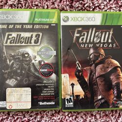 Fallout 3 GOTY and Fallout New Vegas Xbox 360