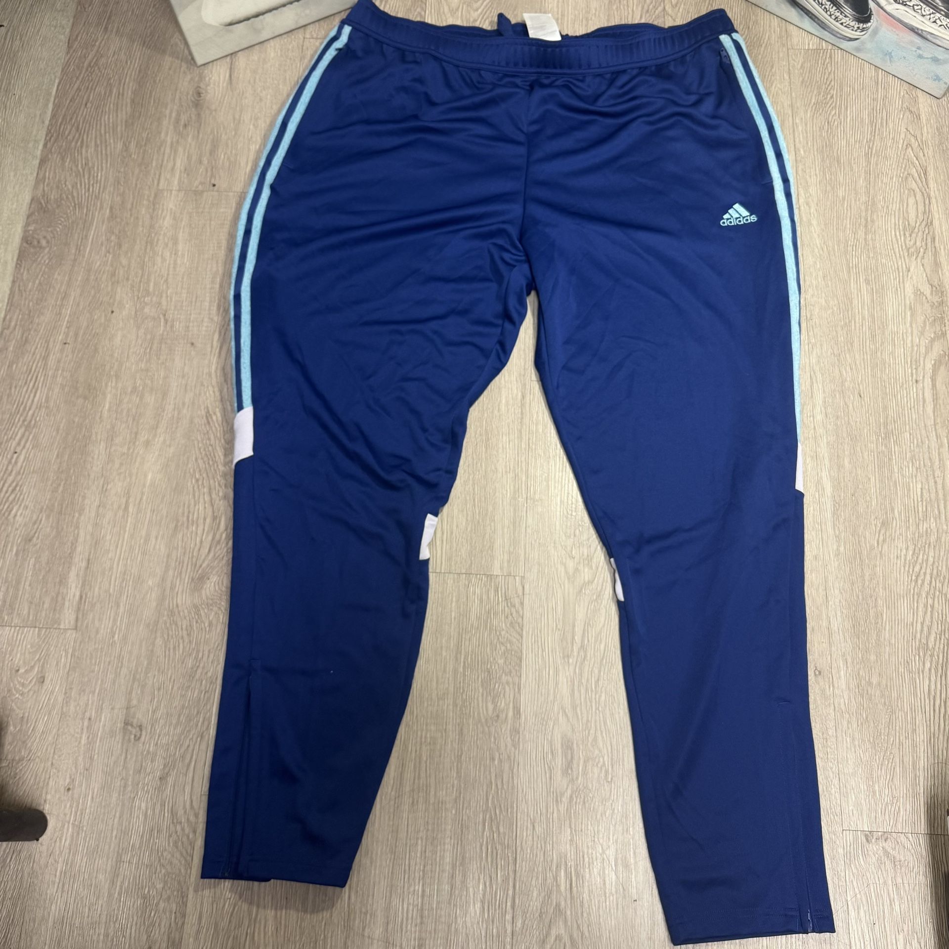 New adidas Men's Tiro AEROREADY Zip Pocket Victory Blue Track Pants 2XL HS7489