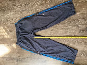 Vintage y2k Adidas Track Pants Gray Blue Stripe