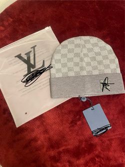 Grey designer beanie