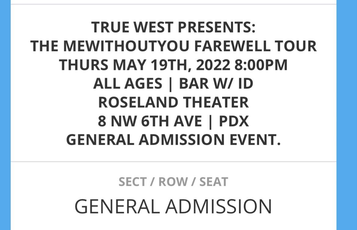 Mewithoutyou Tickets