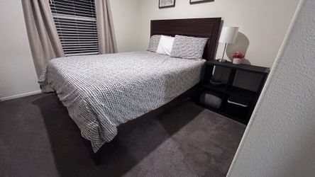 Queen Size Bed Frame and Mattress