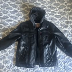Levi’s Black Leather Jacket 