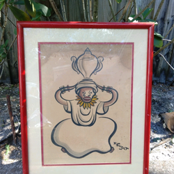 Rare Xavier Cugat Signed Original – Museum Director Provenance (Ex-Norton Museum/WPB)