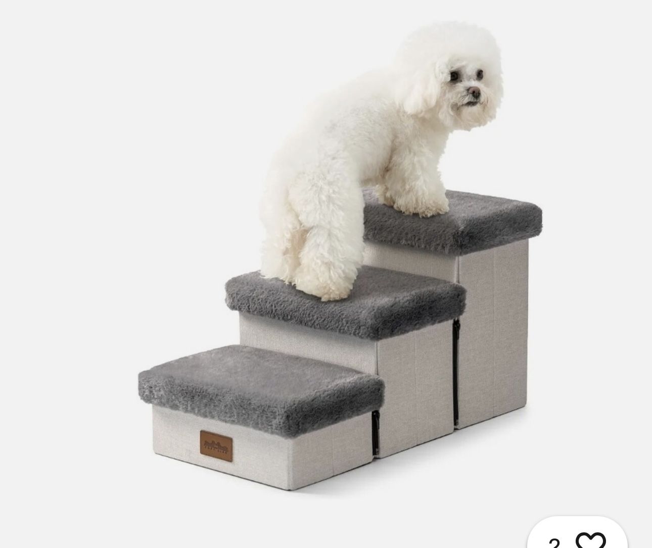 COZY KISS Dog Stairs For small Dogs & cats 3 Step