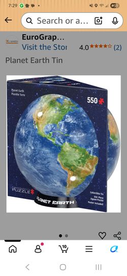 EuroGraphics Planet Earth Tin 550-Piece Puzzle