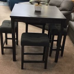 Five piece pub table set