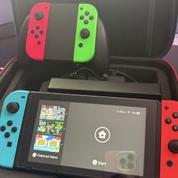 Nintendo Switch GREAT CONDITION Updated & Formatted with FREE CONTROLLERS AND ADD-ONS
