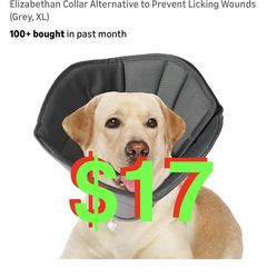 Gmkato Soft Dog Cone for Small Medium Large Pets After Surgery, Comfy Cone for Dogs, Cones for Dogs to Stop Licking, Pet Elizabethan Collar Alternativ