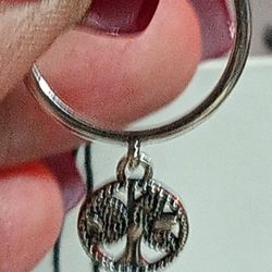 Pandora Authentic Brand New Sterling Silver Dangling Pave Family Tree Ring Size 9
