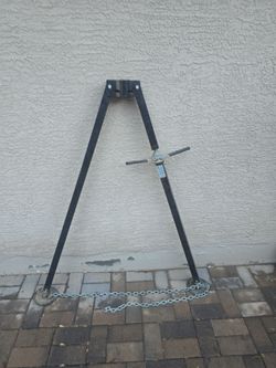 5th wheel Tongue Jack A-Frame Stand with Chain
