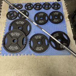 NEW 300lb Olympic Weightset 