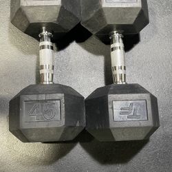 RUBBER COATED DUMBBELLS 