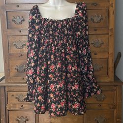Woman’s Maternity Top Boho Floral Size Large By J For Justify NWTS 