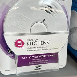 Kidde Kitchen Combination Smoke Carbon Monoxide Alarm 10-Year Lithium Battery