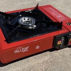 Portable Gas Stove Backpacking Camping Burner Carrying Case Outdoor Cooking