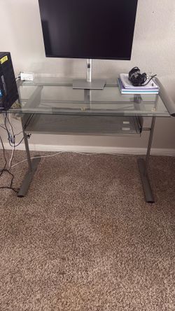 Glass desk