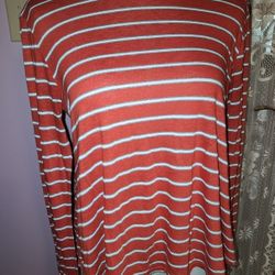 #116 Medium Velvet Brand Stripped Shirt