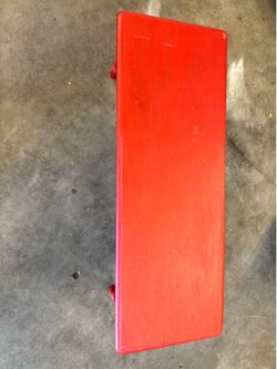 Red coffee table