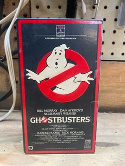Ghostbusters (1984) VHS SIDE SLEEVE (PG) 1985 Early Red Border Release WORKING!