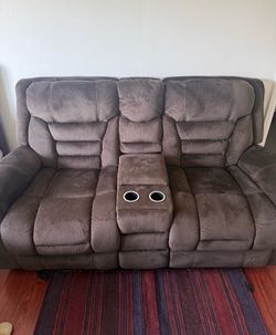 Reclining sofa- almost brand new